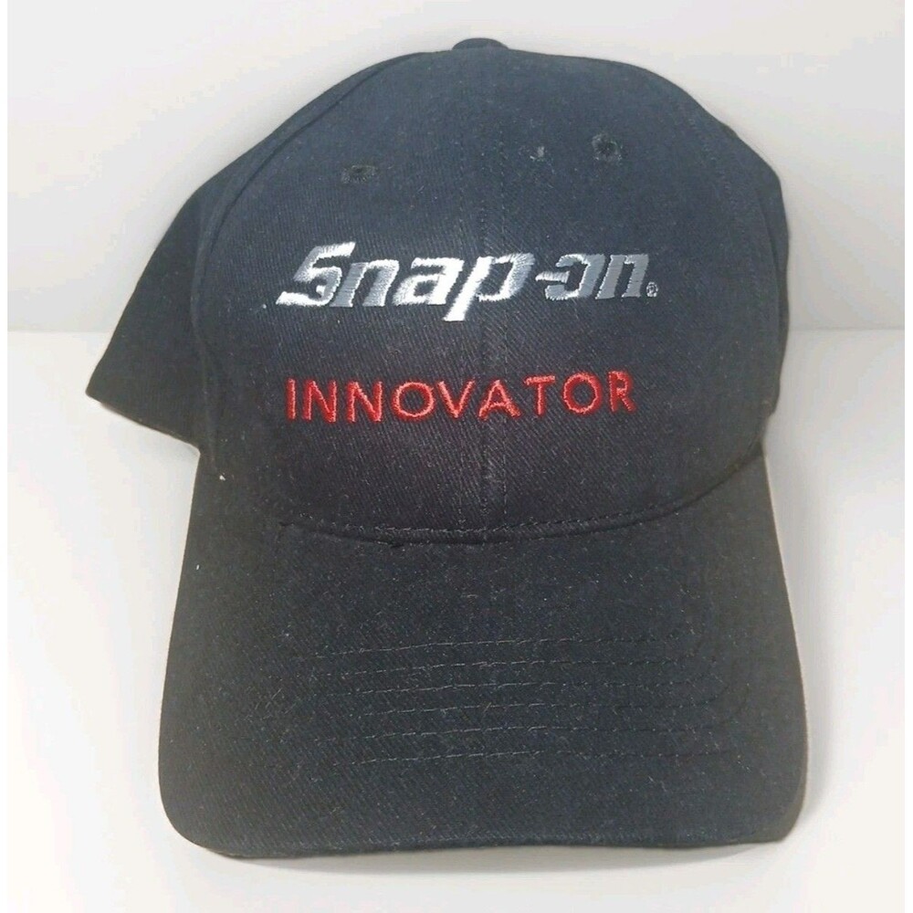 Snap On Tools Innovator Hat Cap Black Strap Back Mens Adjustable